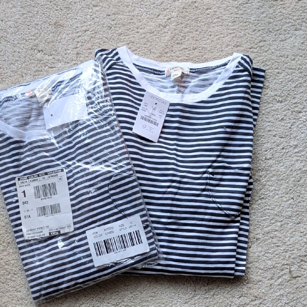 Crewcuts Blue and White Striped Tee - Picture 5 of 5